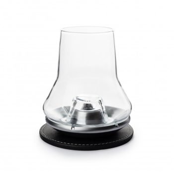 LES IMPITOYABLES - Whiskey degustation glass on a metal base + coaster