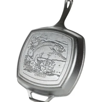 Wildlife Series™ 26 cm Square Cast Iron Fish Grill Pan