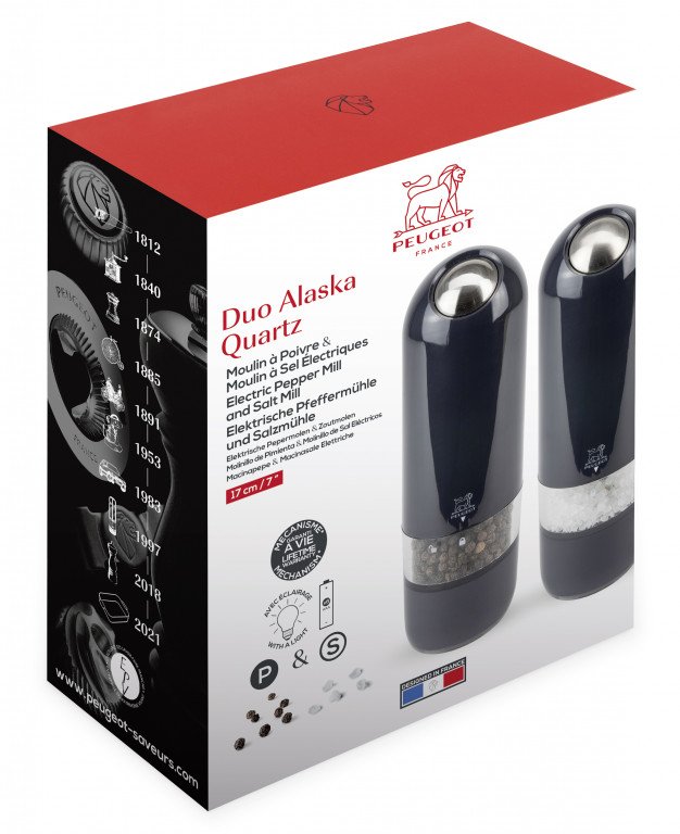 Alaska - Set of electric salt and pepper mills 17cm, graphite - Image 2