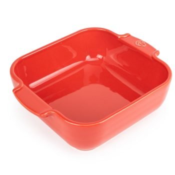 RED - Square baker 28cm h=6,5cm V=2,7l (inner size 22,5cm)