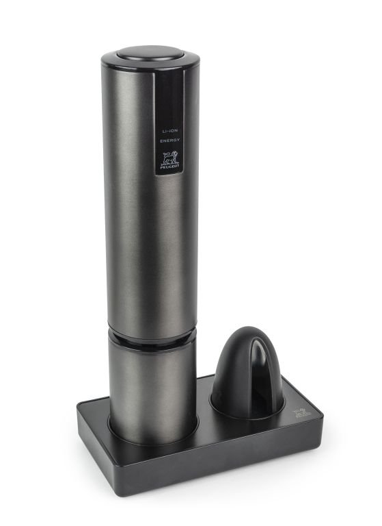 ELIS TOUCH - Electrical corkscrew rechargeable + foil cutter 27cm, carbone